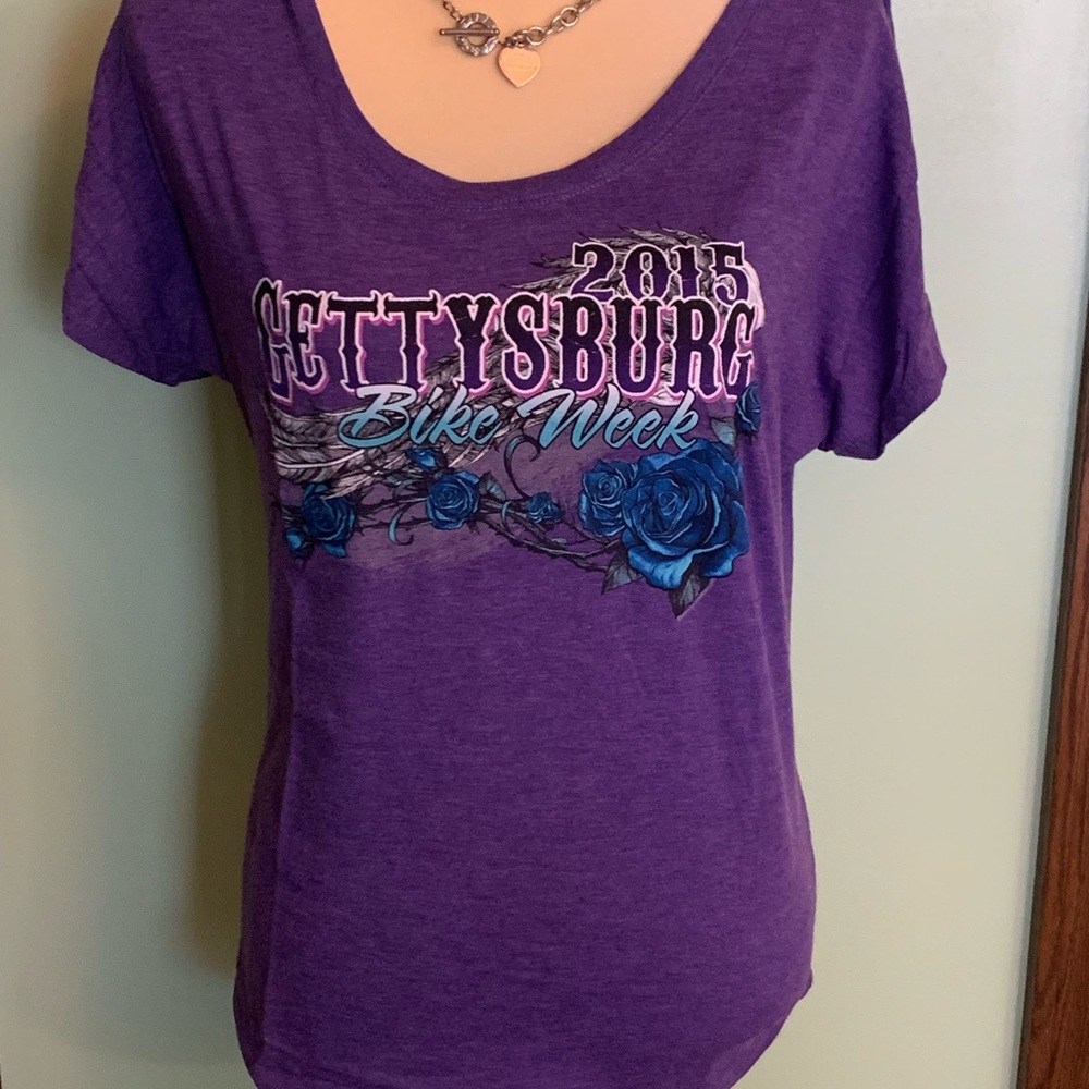 Next level short sleeve purple